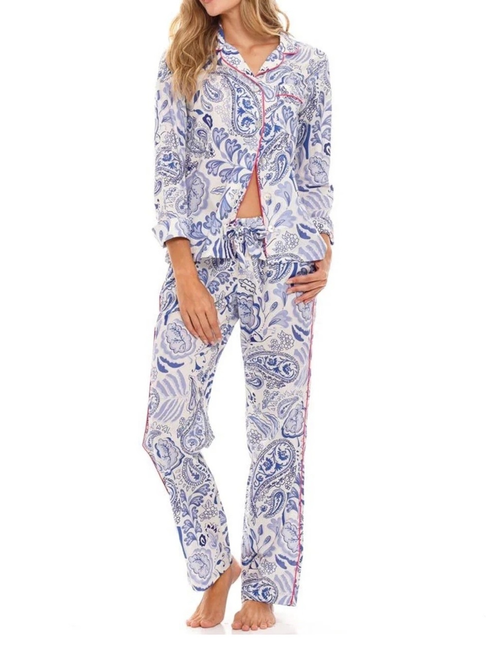 NWT The Lazy Poet Emma PJ Set Persian Blue - XL